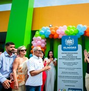 Prefeito e governador inauguram moderna Creche Cria em Japaratinga
