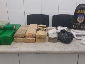 Bolsa com oito quilos de maconha é encontrada no Benedito Bentes, em Maceió