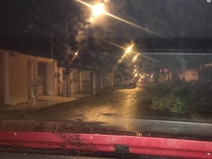 [Vídeo] Árvore cai e deixa moradores da Gruta de Lourdes sem energia 