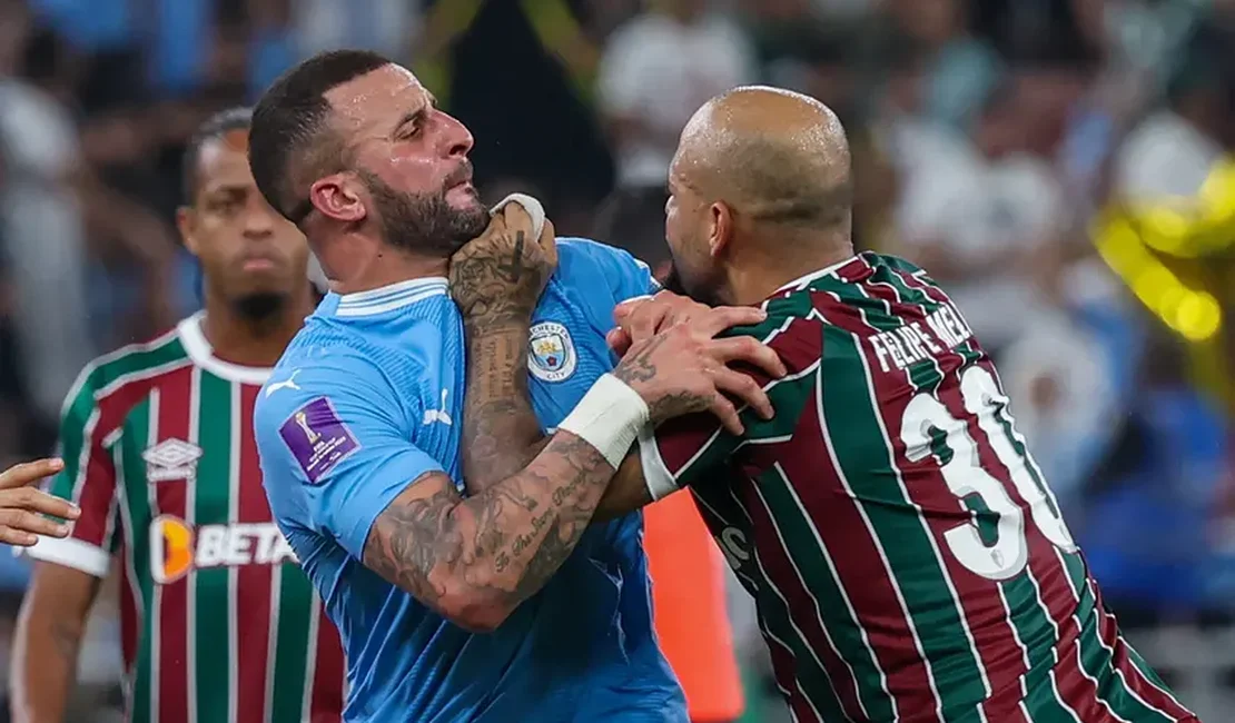 Jogadores do City tiram sarro após confusão envolvendo Felipe Melo no Mundial