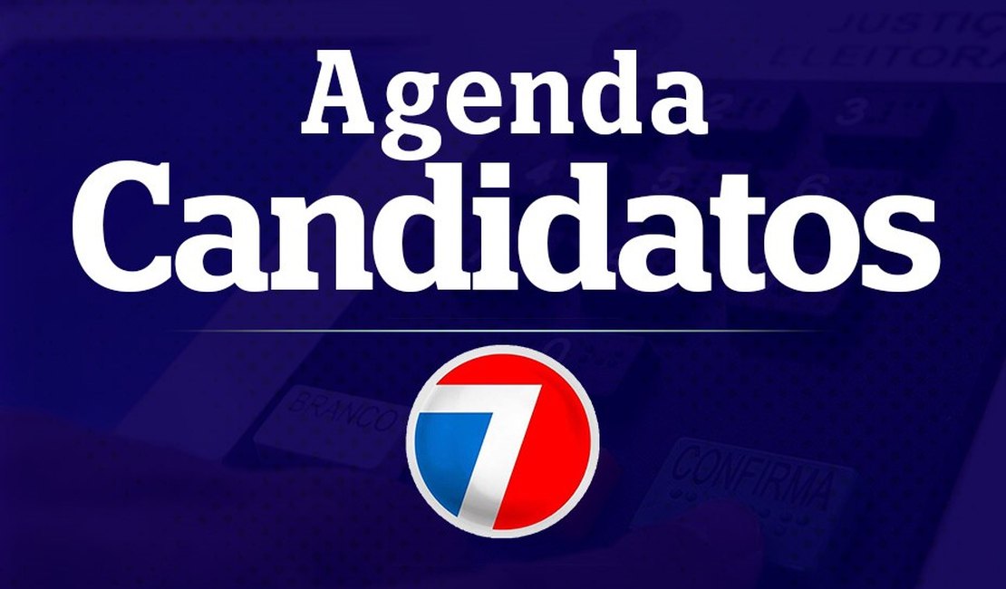 Veja a agenda dos candidatos ao governo de Alagoas desta terça-feira (20)
