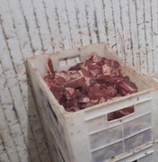 Vigilância Sanitária apreende 400kg de carne estragada em supermercado no Jacintinho