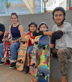 [Vídeo] Associação incentiva prática do skate com aulas gratuitas em Arapiraca