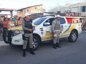 BPRv reforça segurança de carnaval de rua em Marechal Deodoro
