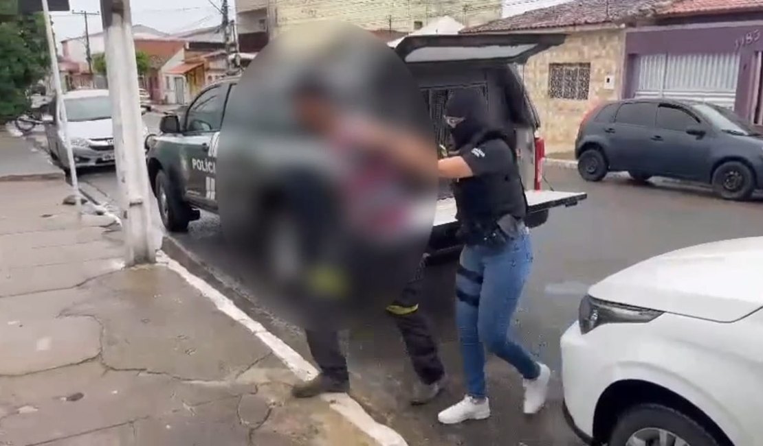 Polícia Civil prende suspeito de feminicídio em Arapiraca nas proximidades da Feira da Fumageira