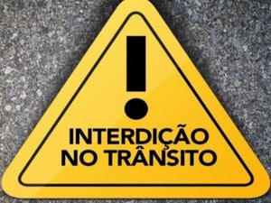 Prefeitura informa interdição parcial no trânsito da Muniz Falcão a partir das 19h