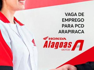 Alagoas Motos abre vaga de emprego para pessoa com deficiência em Arapiraca