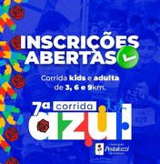 Inscrições abertas para a 7ª Corrida Azul da Associação Pestalozzi de Arapiraca