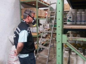 Fiscalização interdita 767 kg de agrotóxicos em estabelecimentos comerciais no Agreste