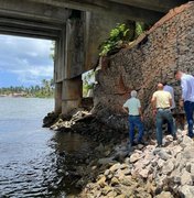 DER descarta risco de desabamento de ponte que liga Massagueira à Barra Nova, em Marechal Deodoro