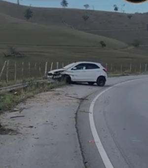 Acidente envolvendo um veículo é registrado na AL-101 Norte, em Porto Calvo