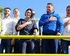 Bolsonaro participa de evento de motociclistas em Brasília usando tornozeleira eletrônica