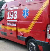 Criança passa mal e é socorrida pelos bombeiros na Serra da Barriga, em União dos Palmares