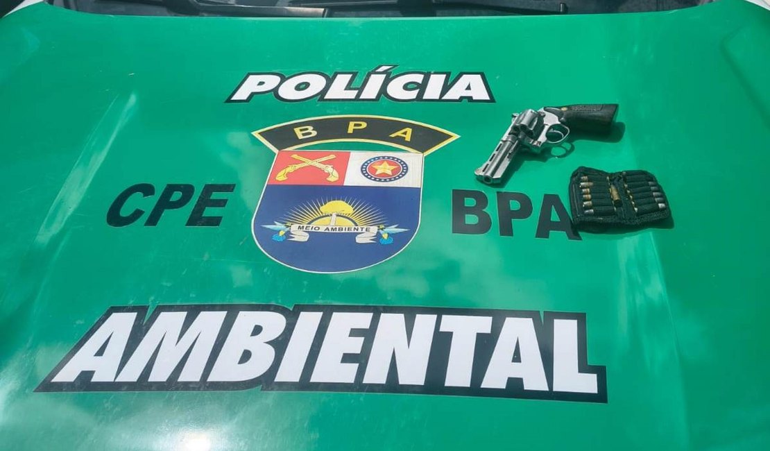 PM flagra abate ilegal e prende homem com arma irregular em Anadia