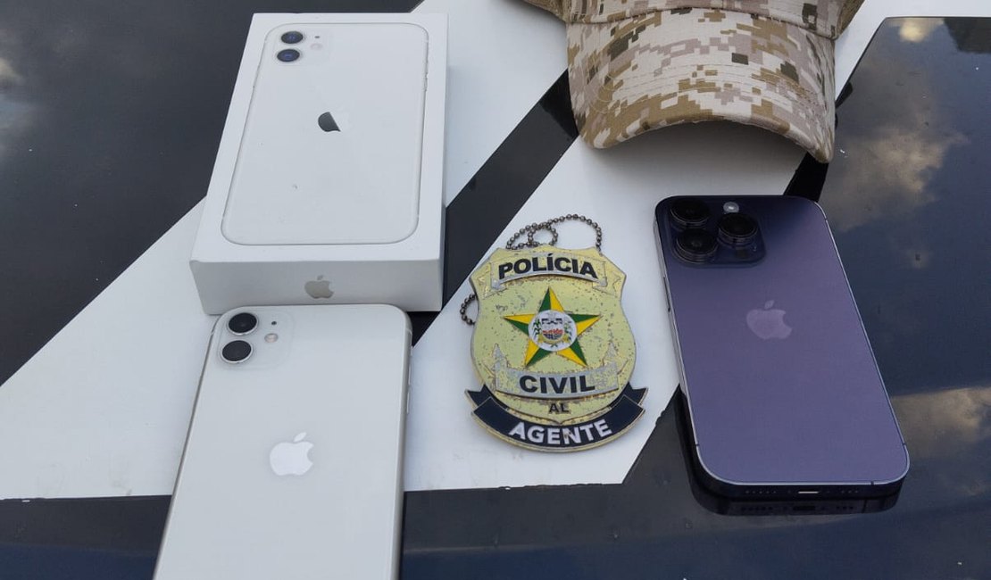 Celulares roubados em Belém do Pará são recuperados pela Polícia Civil de Alagoas