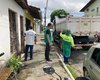 Quatro toneladas de lixo são retiradas de residência de idoso na Santa Lúcia