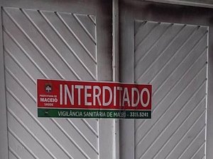 Estabelecimento do setor de alimentação é interditado por falta de higiene em Maceió