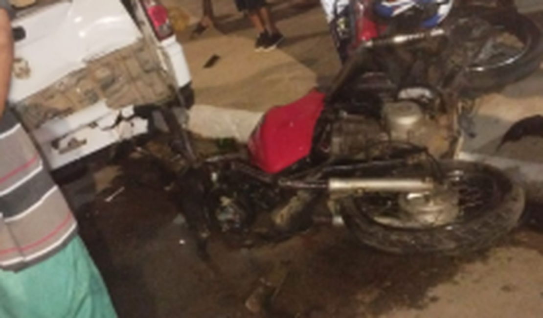 Motociclista fica gravemente ferido em acidente no bairro Primavera, em Arapiraca