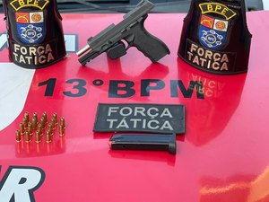 Homem é preso por porte ilegal de arma de fogo no bairro do Feitosa