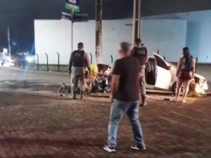 Acidente deixa motociclista ferido e condutor embriagado é preso no Benedito