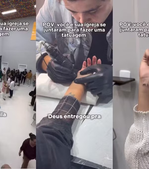 Igreja faz sessão de tatuagem coletiva em fiéis e gera críticas nas redes sociais