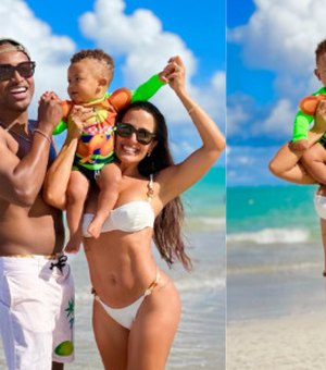 Carol Peixinho compartilha registros de viagem em família a Maragogi