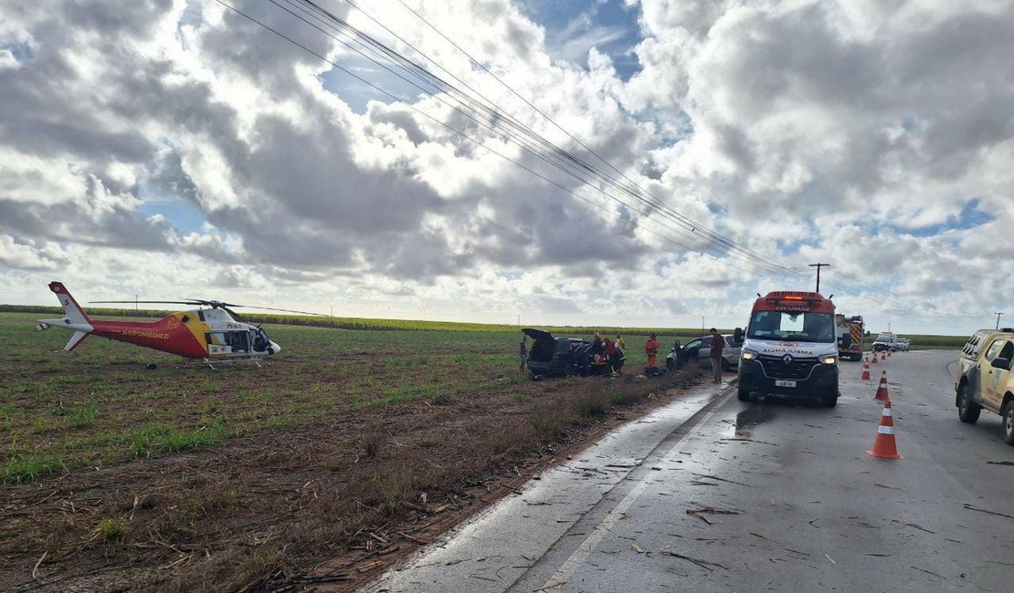 HGE divulga boletim médico sobre vítimas de acidente na AL-420, em Roteiro