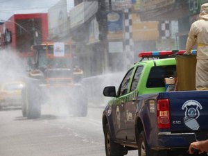 Arapiraca inicia processo de higienização da cidade contra o coronavírus