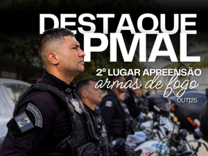 3º Batalhão lidera apreensões de armas de fogo em outubro e alcança 2º lugar geral na PMAL