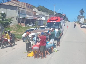 Motociclista fica ferido após colisão com carro em Maragogi