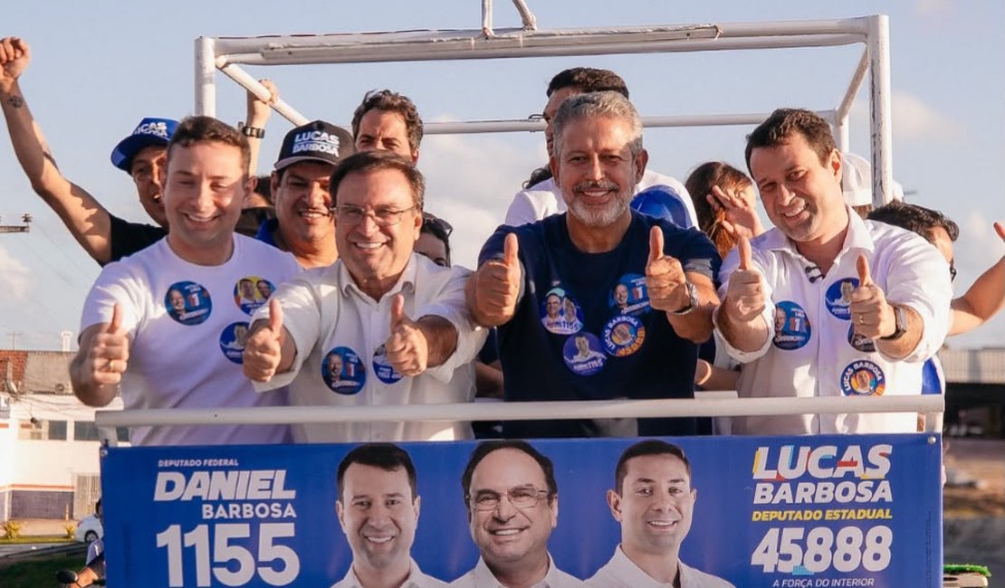 Campanha de Arthur Lira ganha força em Arapiraca com Daniel, Lucas e Luciano no palanque