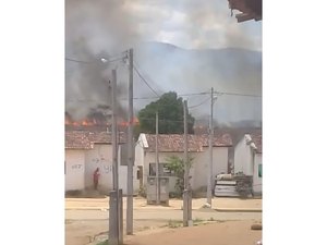 [Vídeo] Incêndio assusta moradores de Palmeira dos Índios
