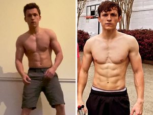 Tom Holland exibe abdômen trincadíssimo após treino com personal de estrelas de Hollywood