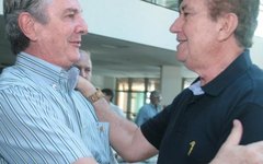 Fernando Collor e Severino Leão durante encontro, em Maceió