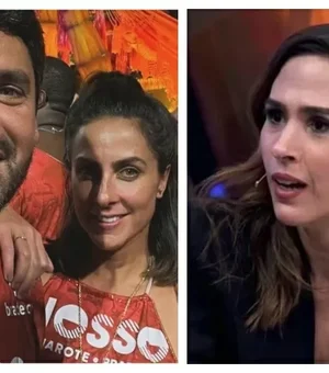 Tatá Werneck alfineta Carol Barcellos ao comentar namoro com Courrege