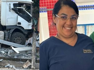 Polícia investiga morte de servidora atropelada por caminhão em Palmeira