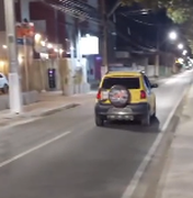 [Vídeo] Motorista é flagrado dirigindo pela contramão na Avenida Ceci Cunha, em Arapiraca