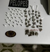 Homem é preso em flagrante com maconha e cocaína em Arapiraca