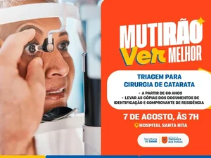 Palmeira dos Índios realiza mutirão de triagem para cirurgia de catarata
