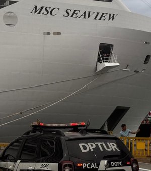 Polícia Civil acompanha chegada do primeiro cruzeiro de 2026 a Maceió