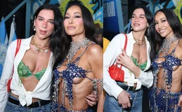 Não é IA: Dua Lipa e Sabrina Sato brilham juntas em ensaio da Vila Isabel