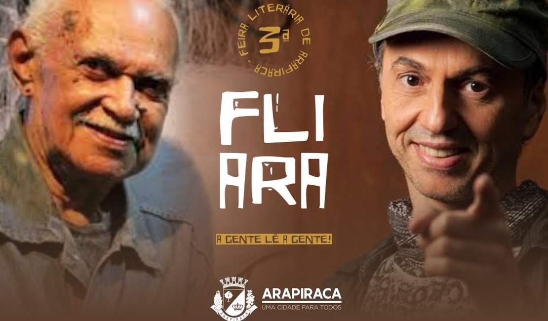 Feira Literária de Arapiraca contará com homenagem a Paulo do Bar e show gratuito de Zeca Baleiro