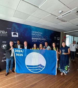 Porto de Pedras recebe prêmio nacional em cerimônia do Bandeira Azul