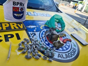 Polícia Rodoviária apreende 200 gramas de maconha em União dos Palmares
