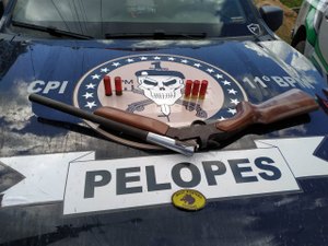 Durante operação ambiental, homem é preso por posse irregular de arma de fogo