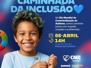 Prefeitura de Maragogi promove Caminhada da Inclusão em alusão ao Mês de Conscientização do Autismo