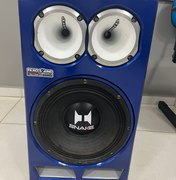 Polícia apreende caixa de som no município de Colônia Leopoldina