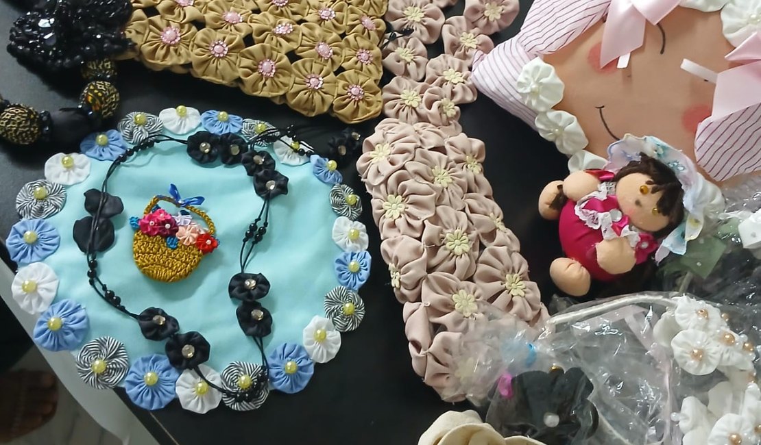 Instituto Pra Vida promove exposição de peças de fuxico em Arapiraca