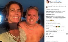 De férias com o marido, Glória Pires se derrete por Alagoas em rede social