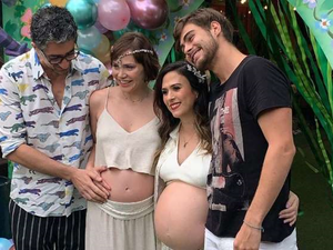 Tatá Werneck e Leticia Colin fazem chá de bebê juntas com tema fadas e duendes